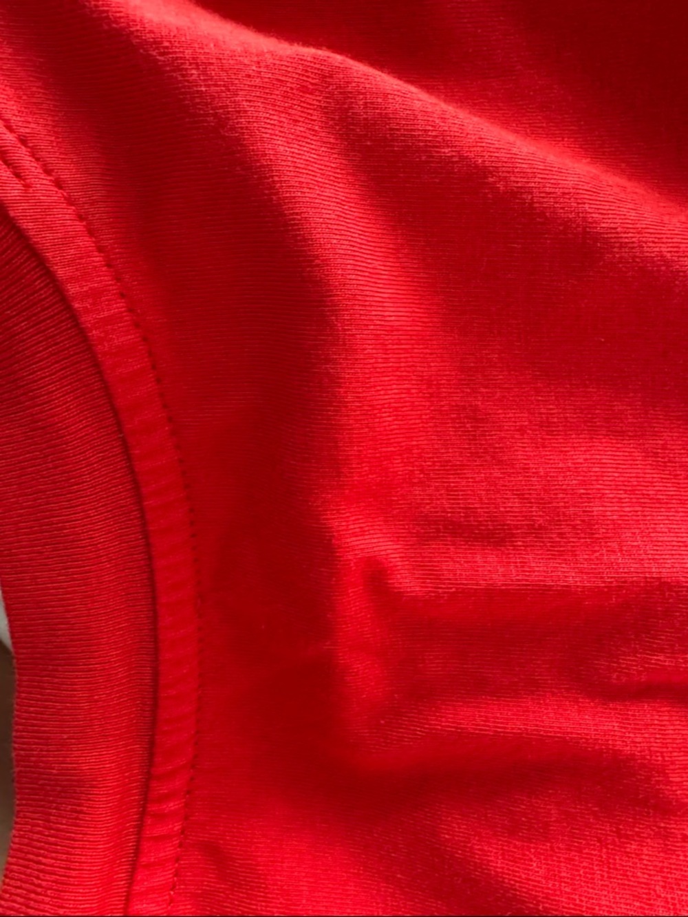 McQ by Alexander McQueen Red Short‑Sleeve Tee with Black MCQ Print - Picture 4 of 4